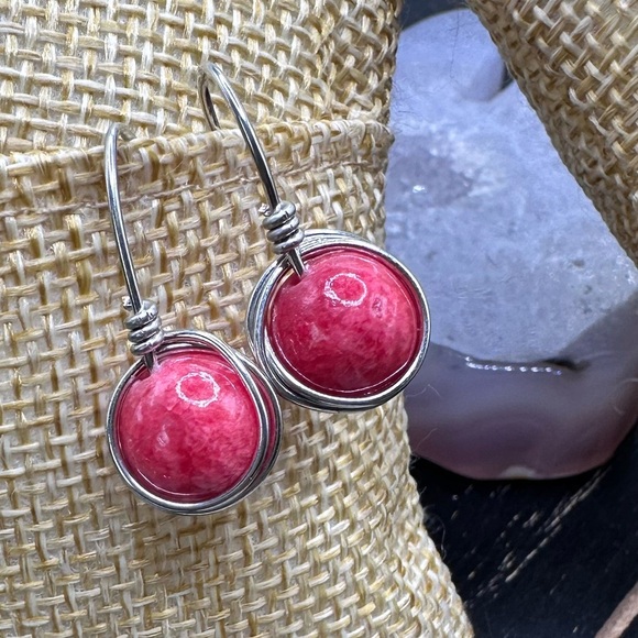 Alquimia Pink and Silver Earrings - Picture 1 of 1